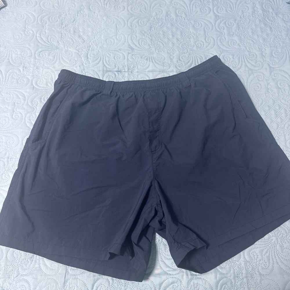 Columbia Men's Athletic Elastic Waist Shorts - Charcoal A51